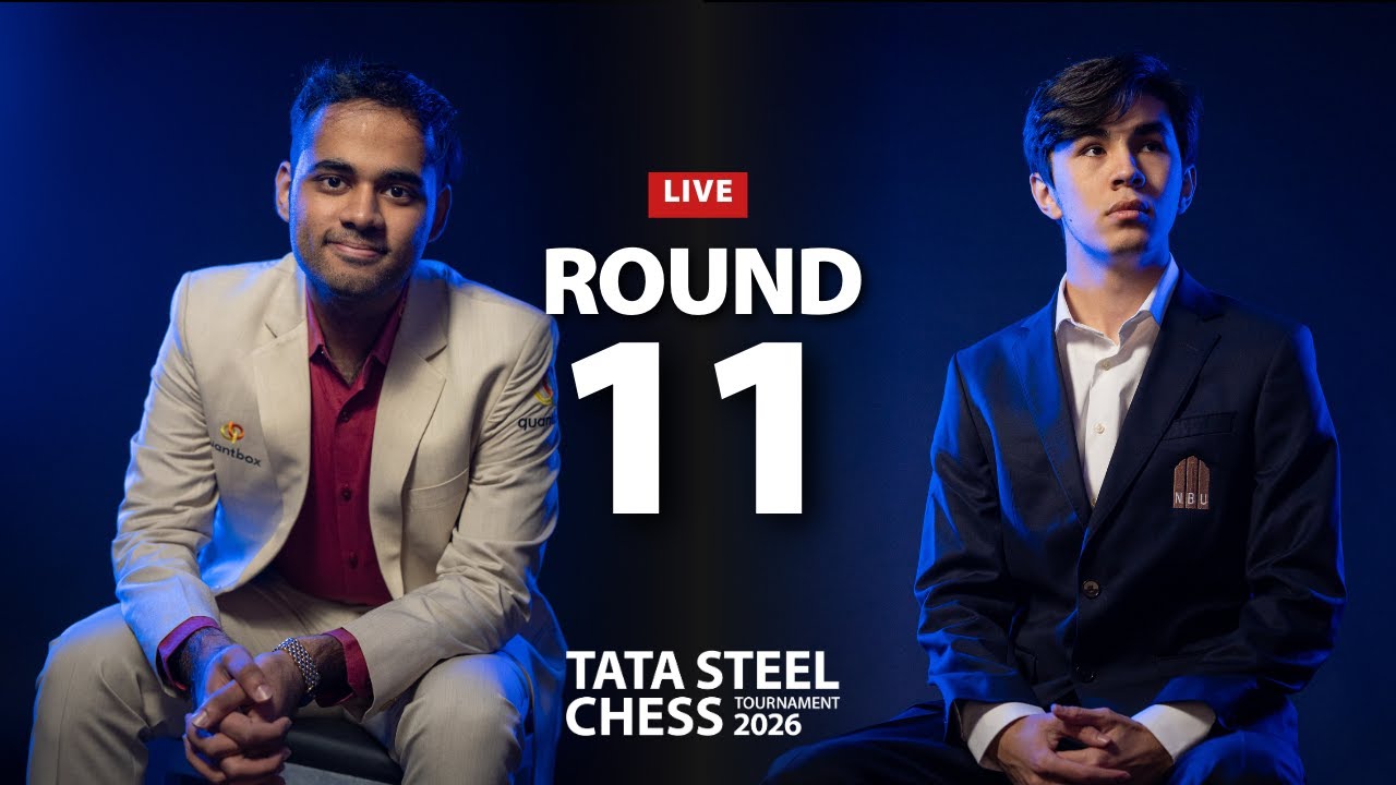 Erigaisi - Sindarov | Round 11 | Tata Steel Chess Tournament 2026