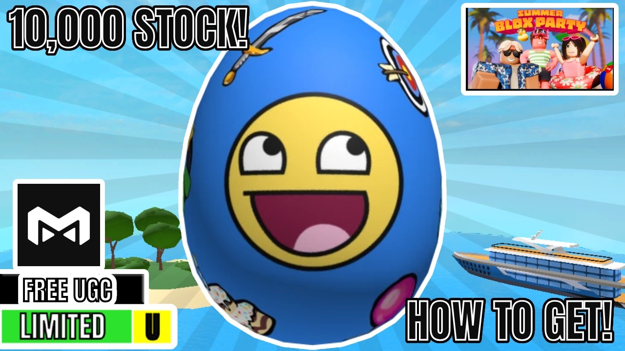 Free Epic Minigames Egg UGC Limited! (Medal TV Summer Blox Party) | How To Get!