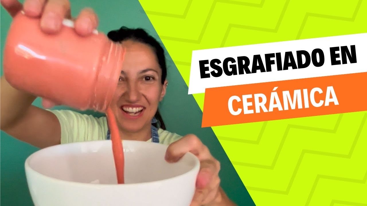 Técnica de esgrafiado sobre cerámica