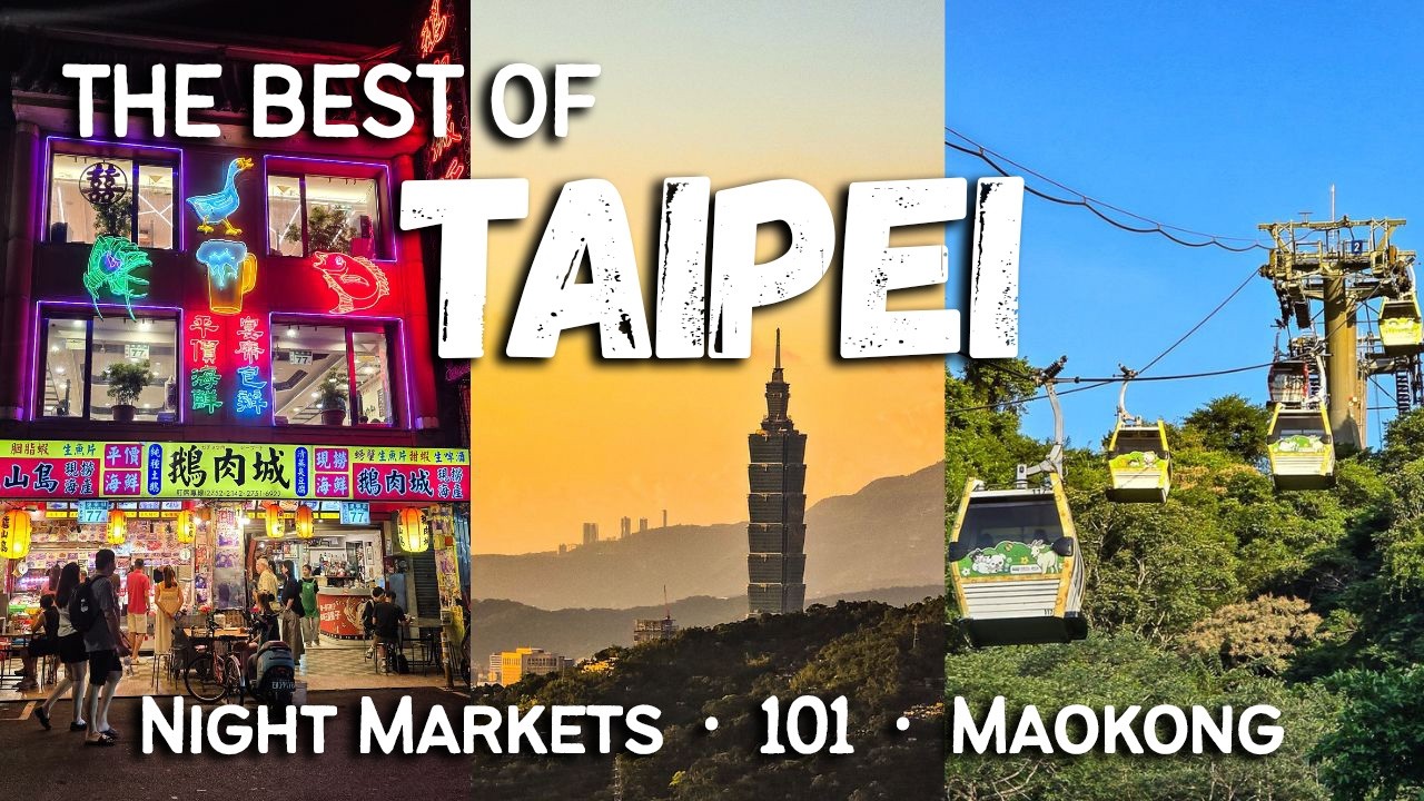 Exploring Taipei (No Talking) 🇹🇼 Night Markets, Taipei 101 & Maokong Gondola | 2 Day Itinerary