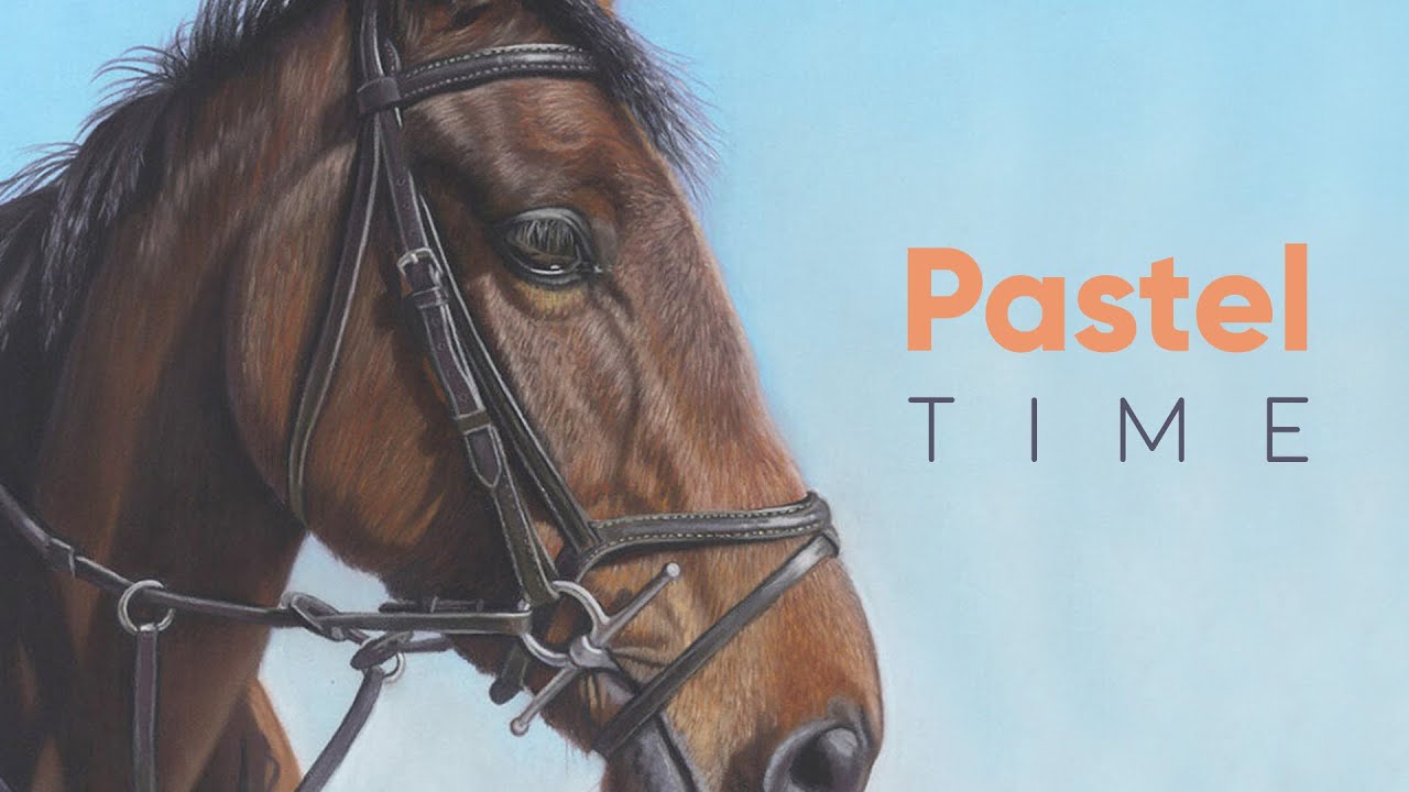 Horse in Soft Pastel - Timelapse