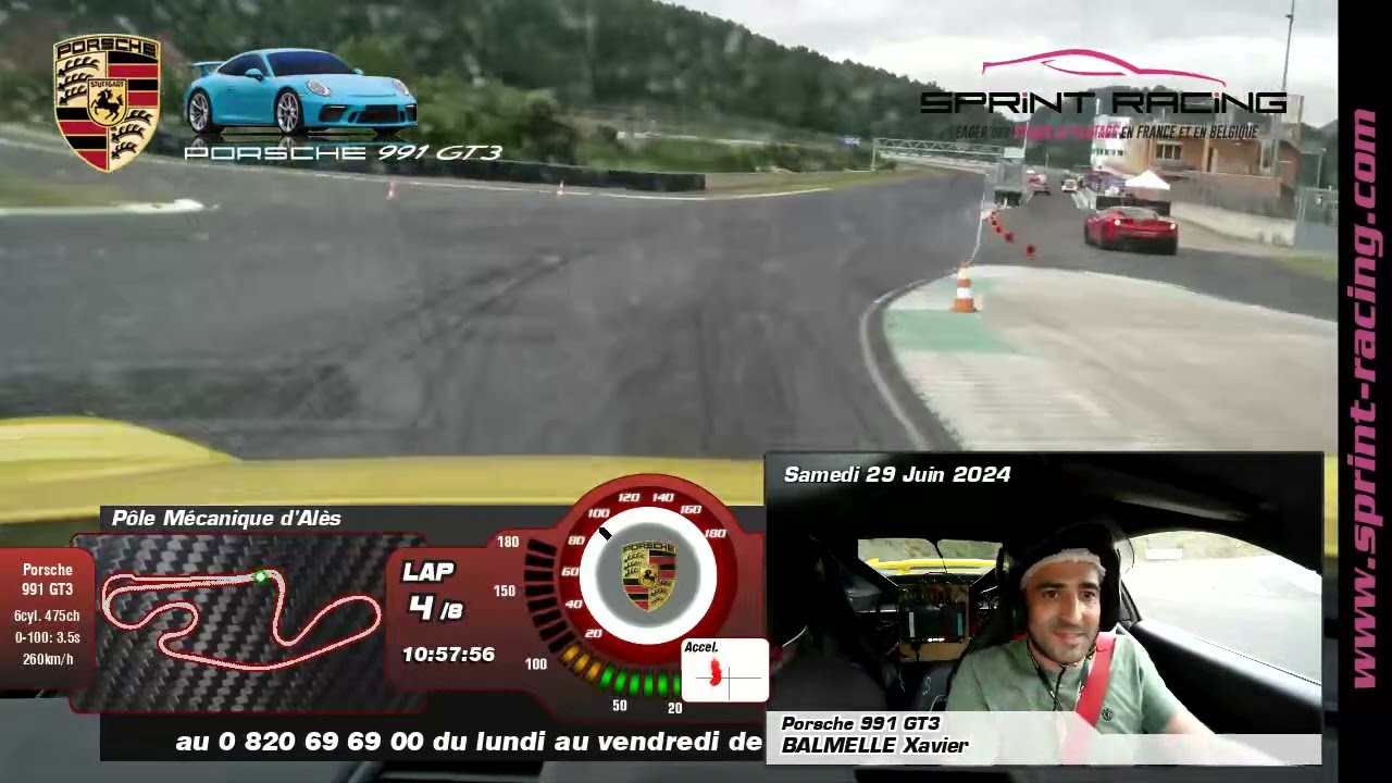 Stage pilotage - Porsche GT3 - P&ocirc;le M&eacute;canique Al&egrave;s - Sprint Racing