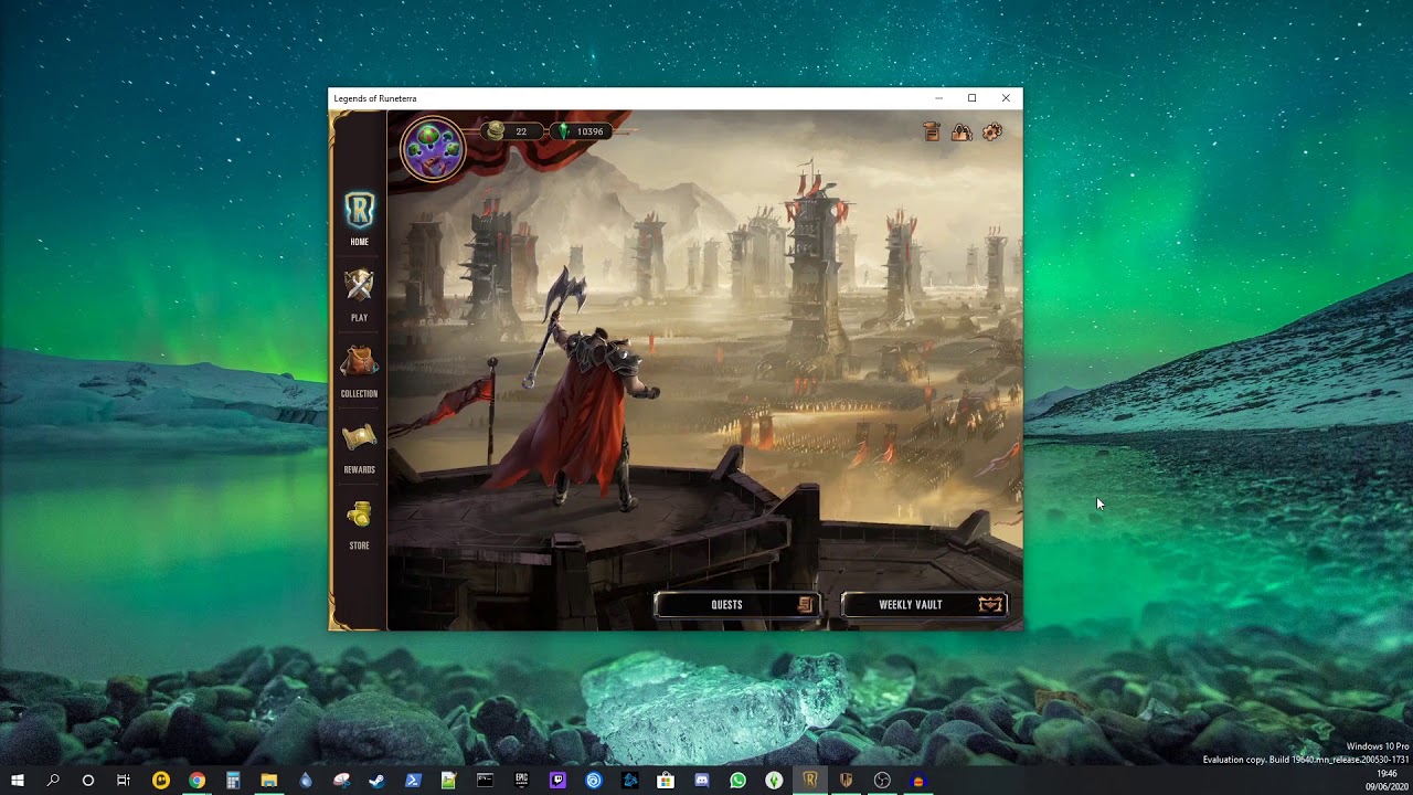 Legends of Runeterra - Change the size of the window
