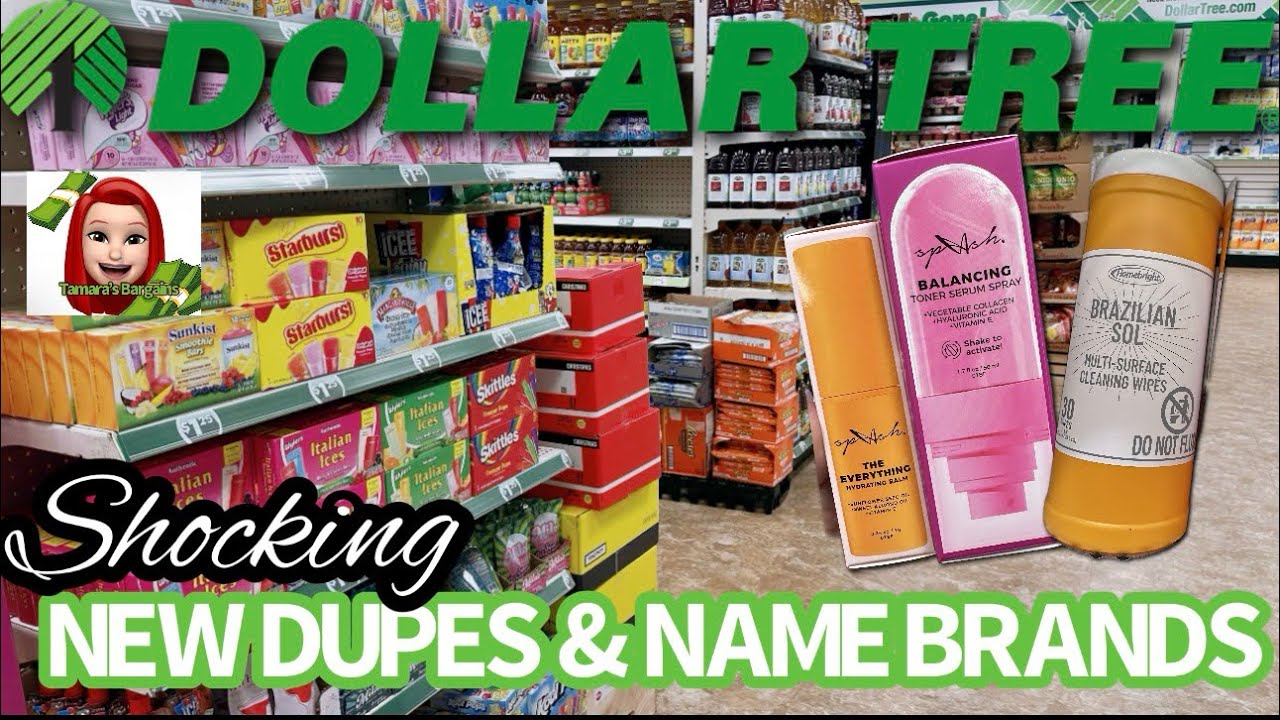 DOLLAR TREE🚨SHOCKING NEW DUPES & NAME BRAND MERCH STARTING $1.25 & UP‼️ #dollartree #shopping #new 