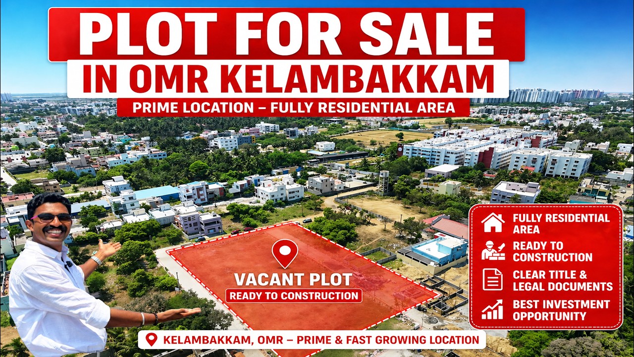 ‼️Kelambakkam OMR Plot for Sale 🔥 Shuddhi Veedu Than | Ready to Build | Best Investment in Chennai