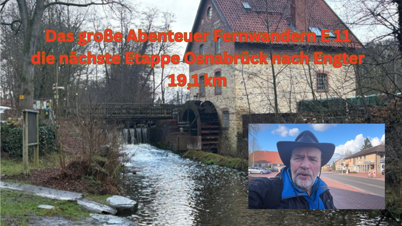 Trotz Regen gestartet! Wittekindsweg von Osnabrück bis Engter (E11)