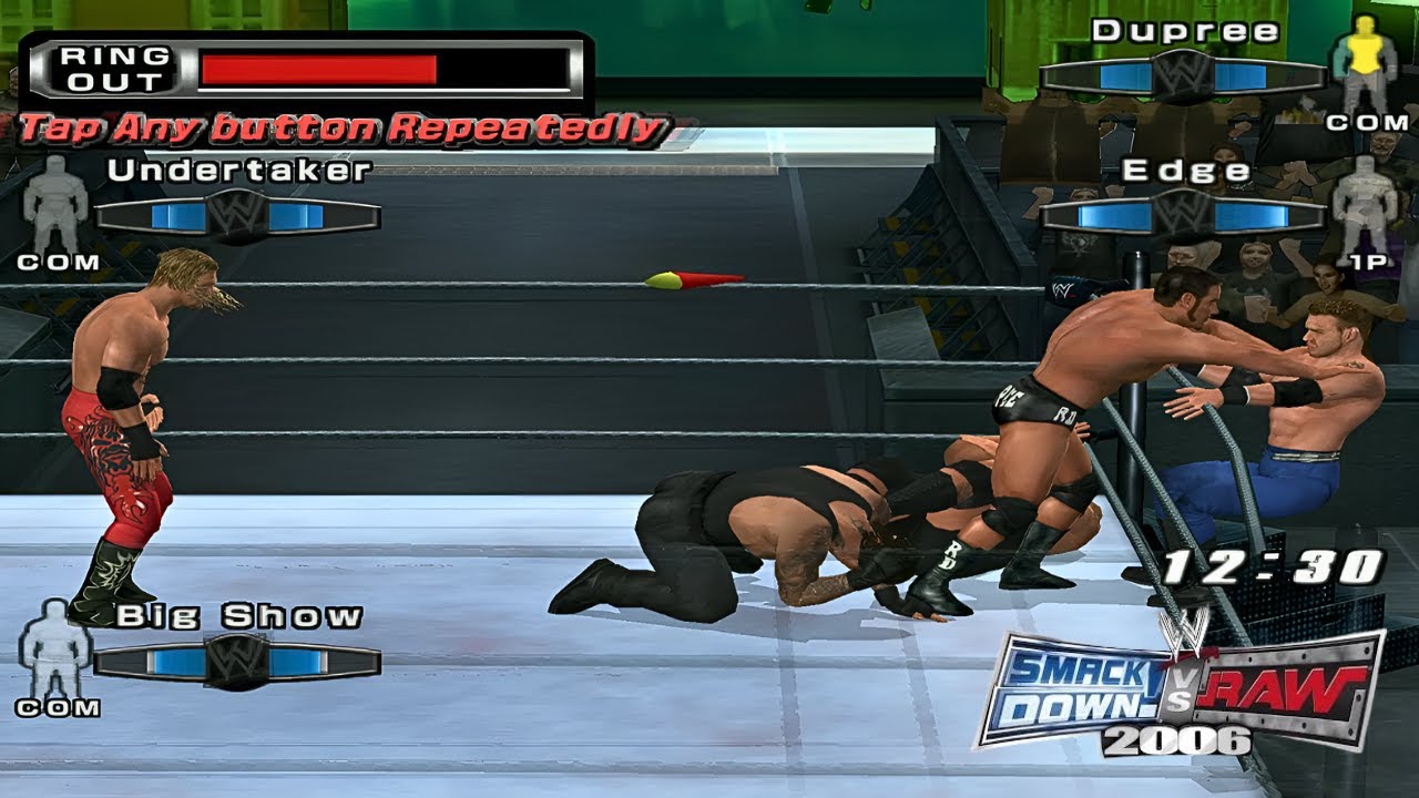 WWE SmackDown vs Raw 2006 — Королевская битва (полный матч) | Геймплей WWE старой школы на PS2 🔥