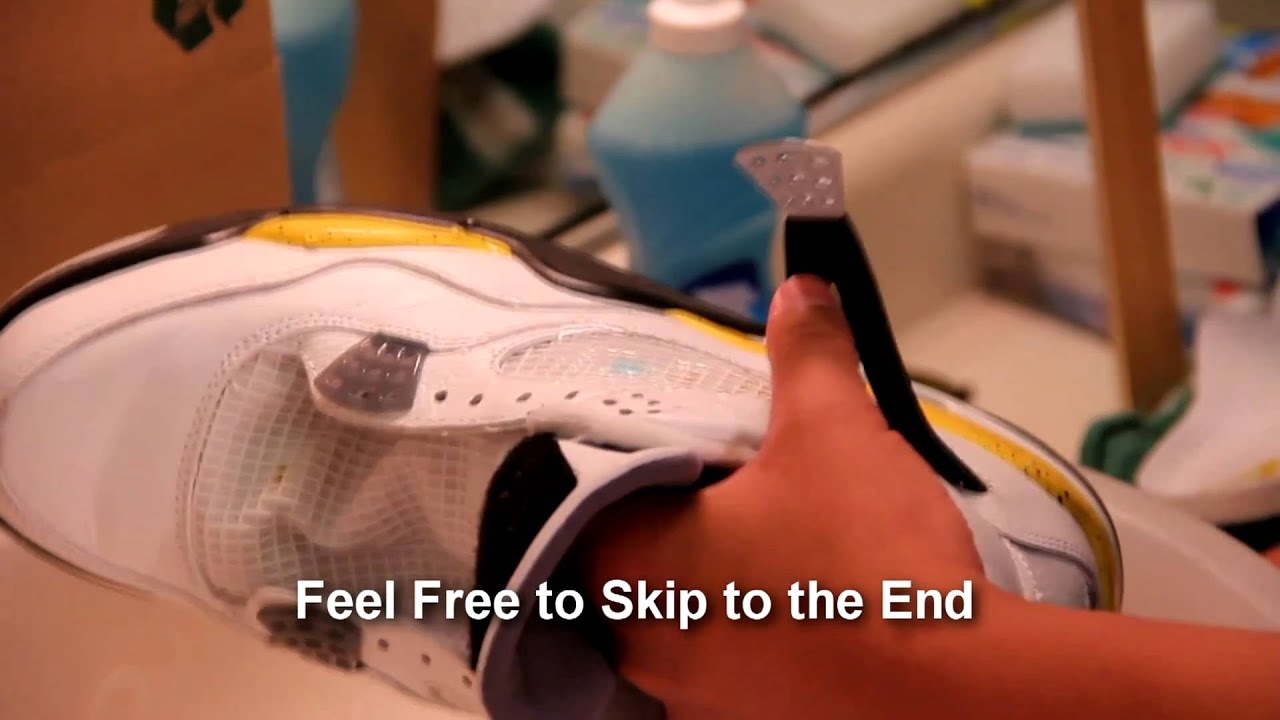 Air Jordan 4 Retro Pickup and Cleaning