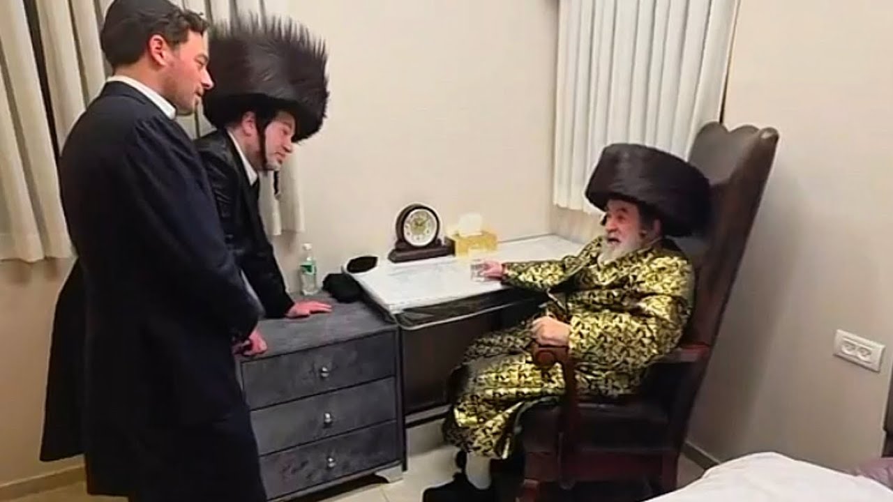 נחשף התיעוד: בחדר צדדי במהלך החתונה הנגיד יואלי לנדא בשיחה עם מרן האדמו״ר מויז׳ניץ עם שותפו דוד גפנר