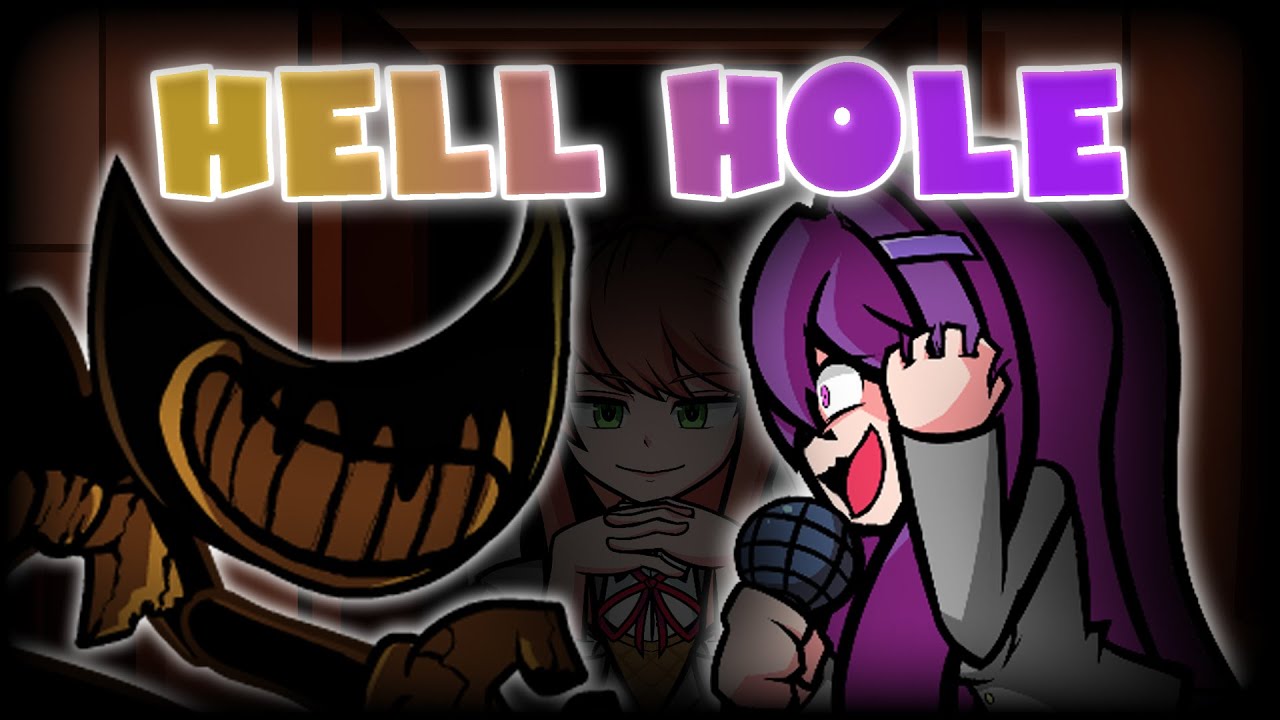 FNF Hell Hole but Bendy and Yuri sing it || FNF Wednesday Infidelity Part 2