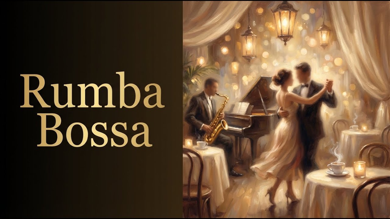 Rumba Bossa Nova Smooth Latin Guitar,  Cozy Café Jazz