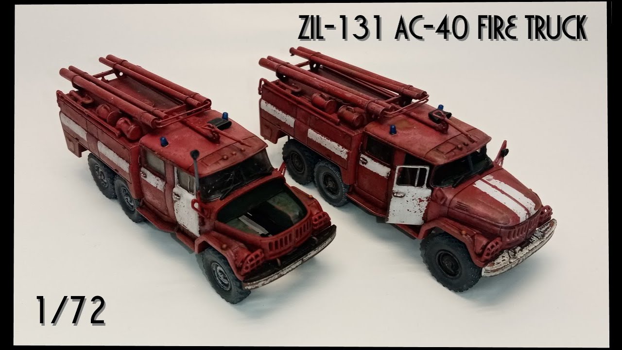 ZIL-131 AC-40 Fire Truck 1/72 AVD models