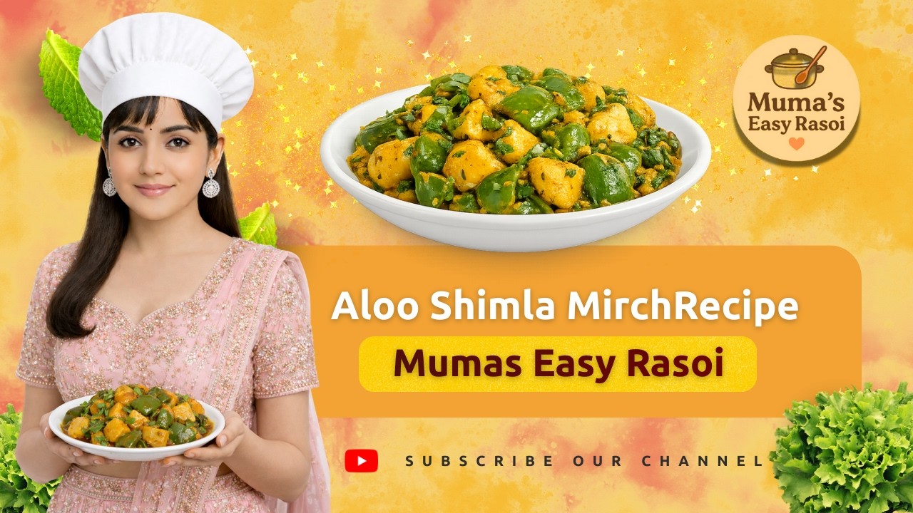 🔥 Dhaba Style Aloo Shimla Mirch Sabji | Easy & Healthy Aloo Capsicum Recipe #food #cooking #foodie