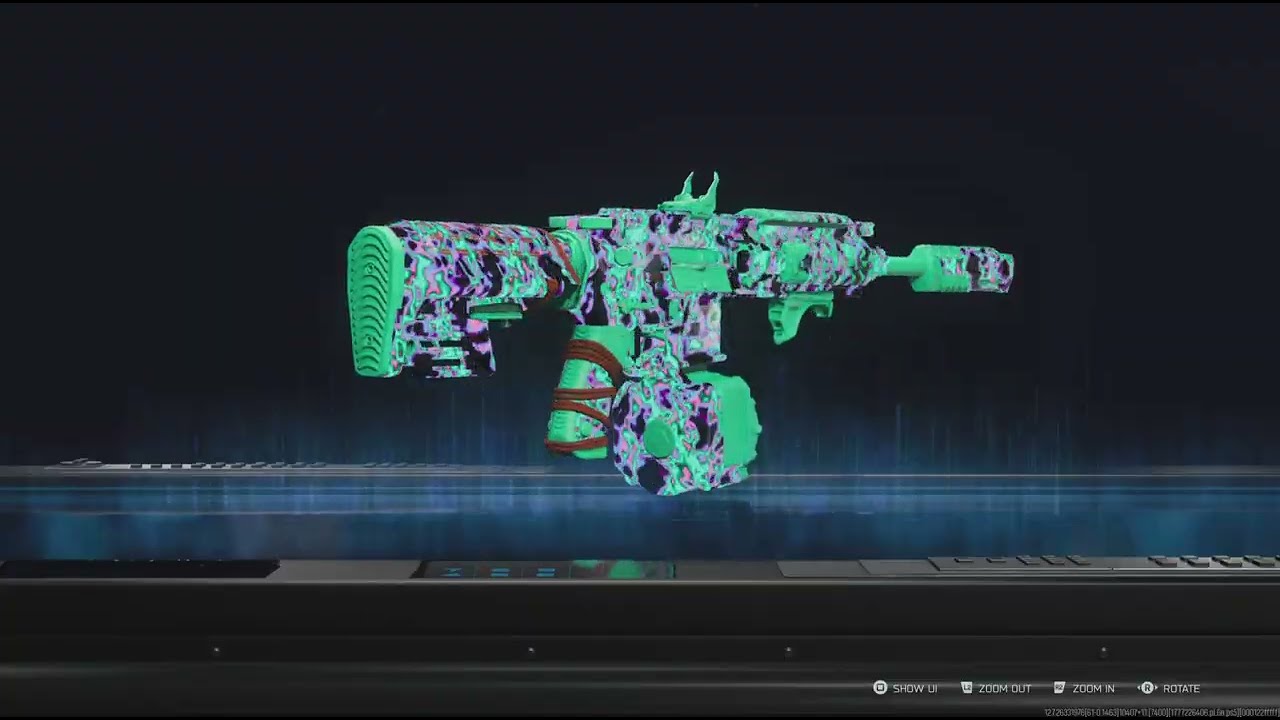 BO7: Unlocked Prestige Master Max Glitch Camo for the MK35 ISR..