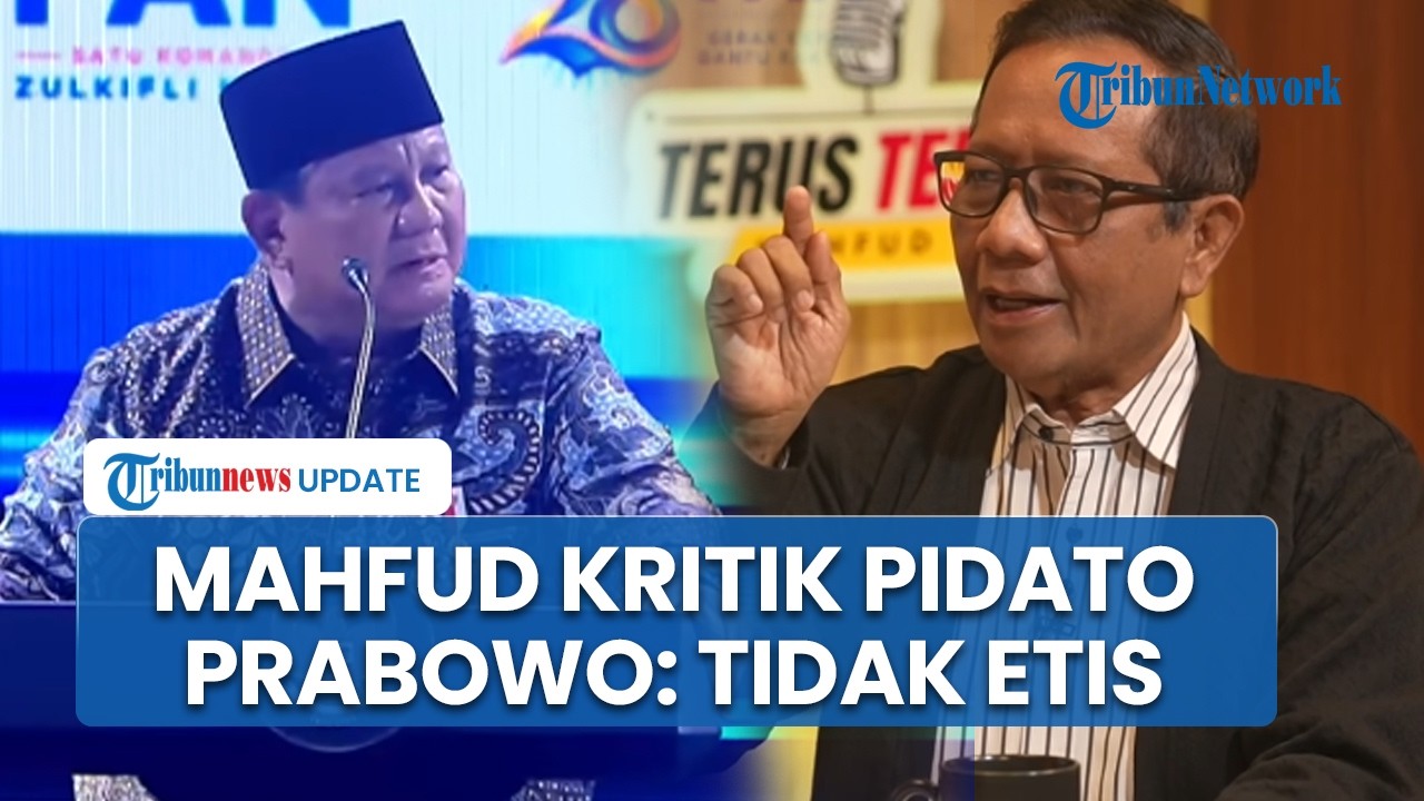 Mahfud MD Kritik Prabowo Usai Sebut Pakar 'Goblok': Tidak Etis, Presiden Terlalu Percaya Diri