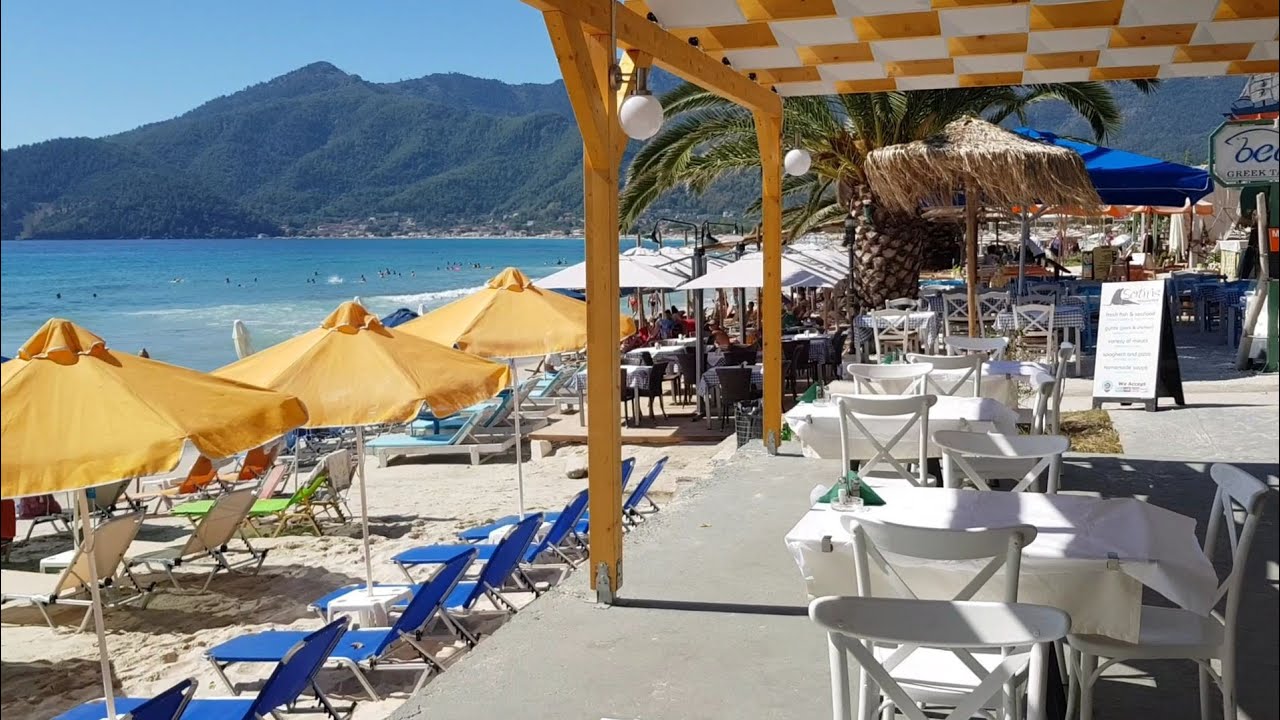 Thassos, Golden Beach, Amazing Beach Bars With Great Drinks and Food #SikoStudios