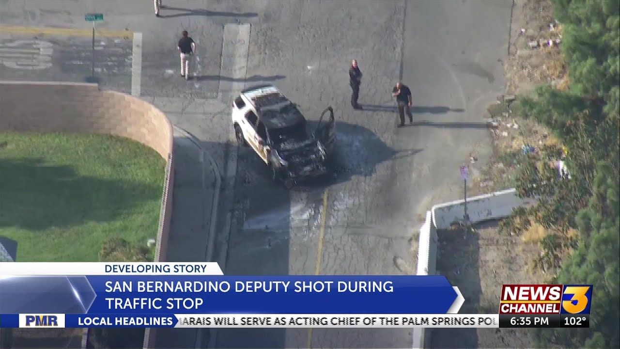 Deputy shot during traffic stop in San Bernardino