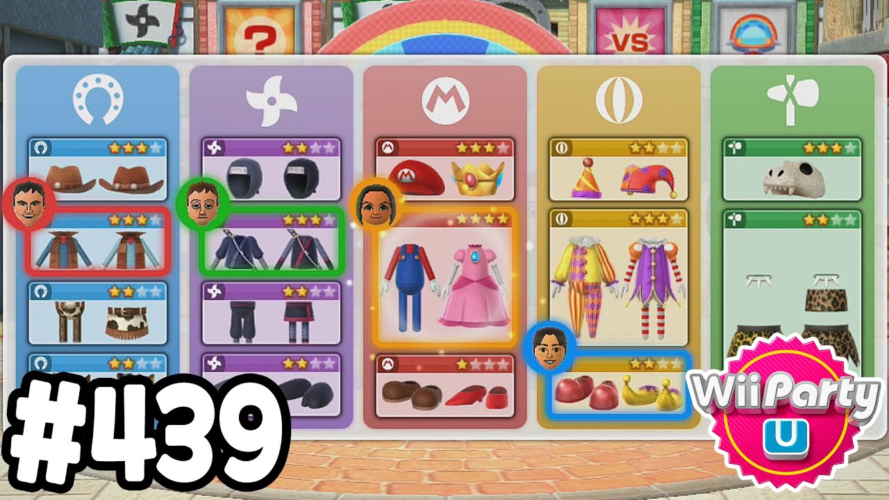 Wii Party U - Mii Fashion Plaza Board Gameplay Walkthrough Part 439