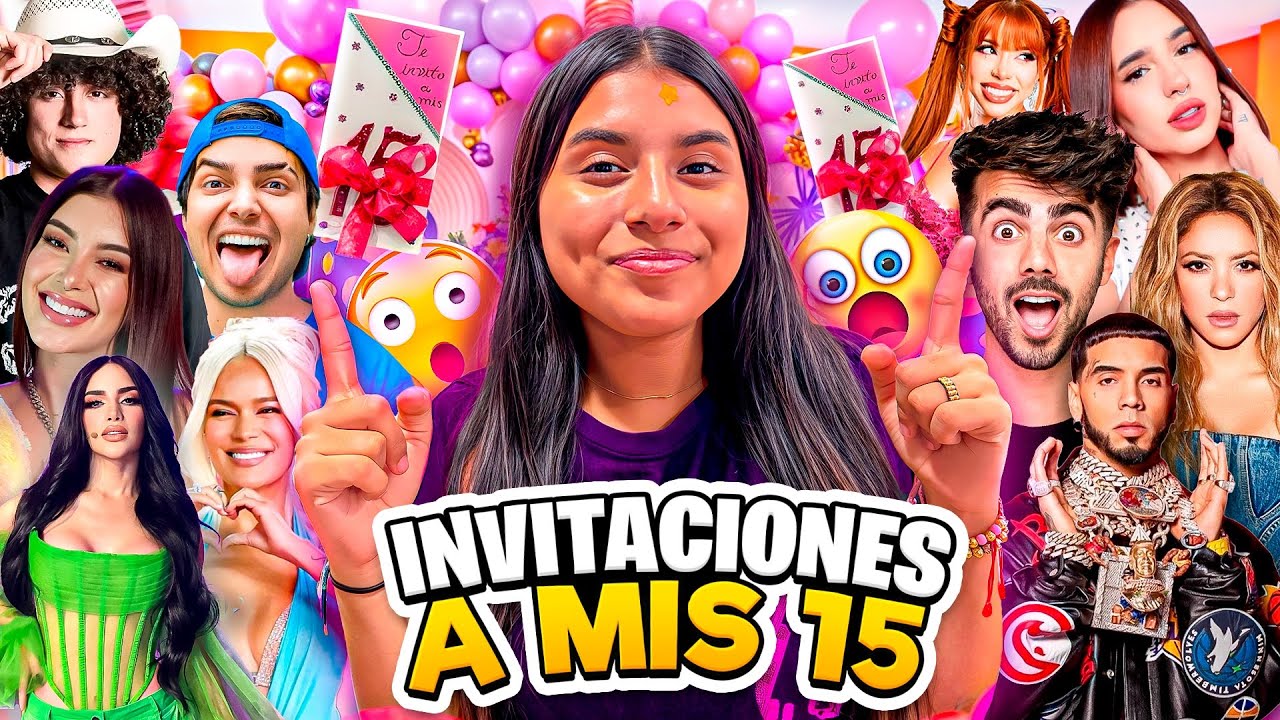 LAS INVITACIONES DE MIS 15 AÑOS 👸🏻✨👗