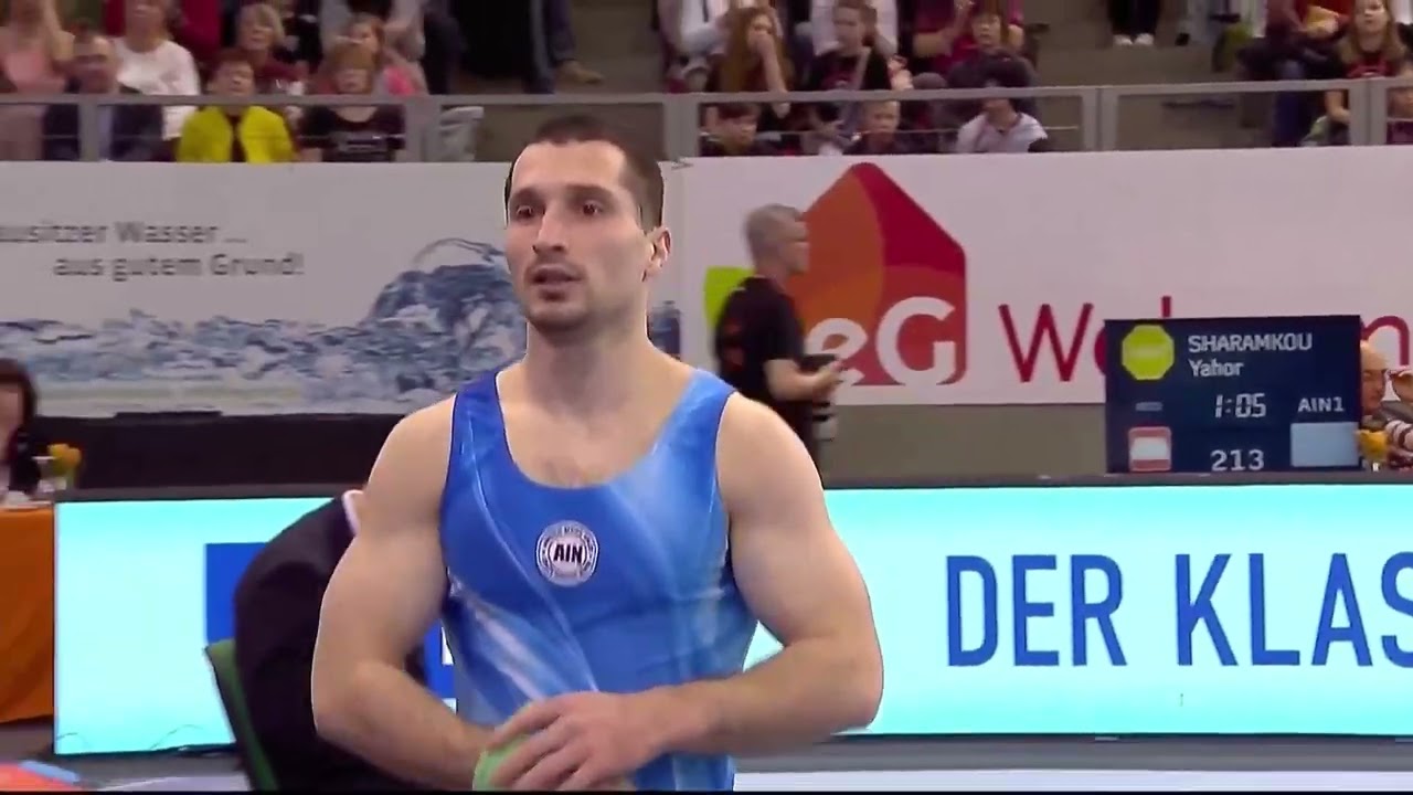 Yahor SHARAMKOU (AIN) [FX 14.400🥈] 2026 Cottbus World Cup_MAG Floor Final