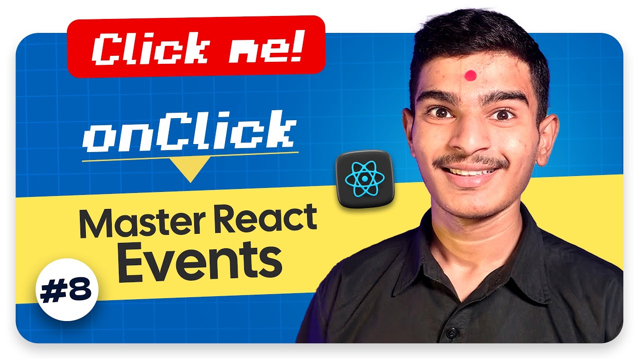 React JS Event Handling Explained in Hindi | Learn onClick, onChange, and More! 🚀 #8