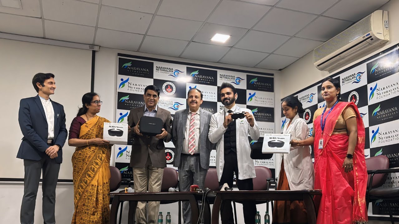The launch of AURA Vision Glasses | Narayana Netralaya & SHG Technologies