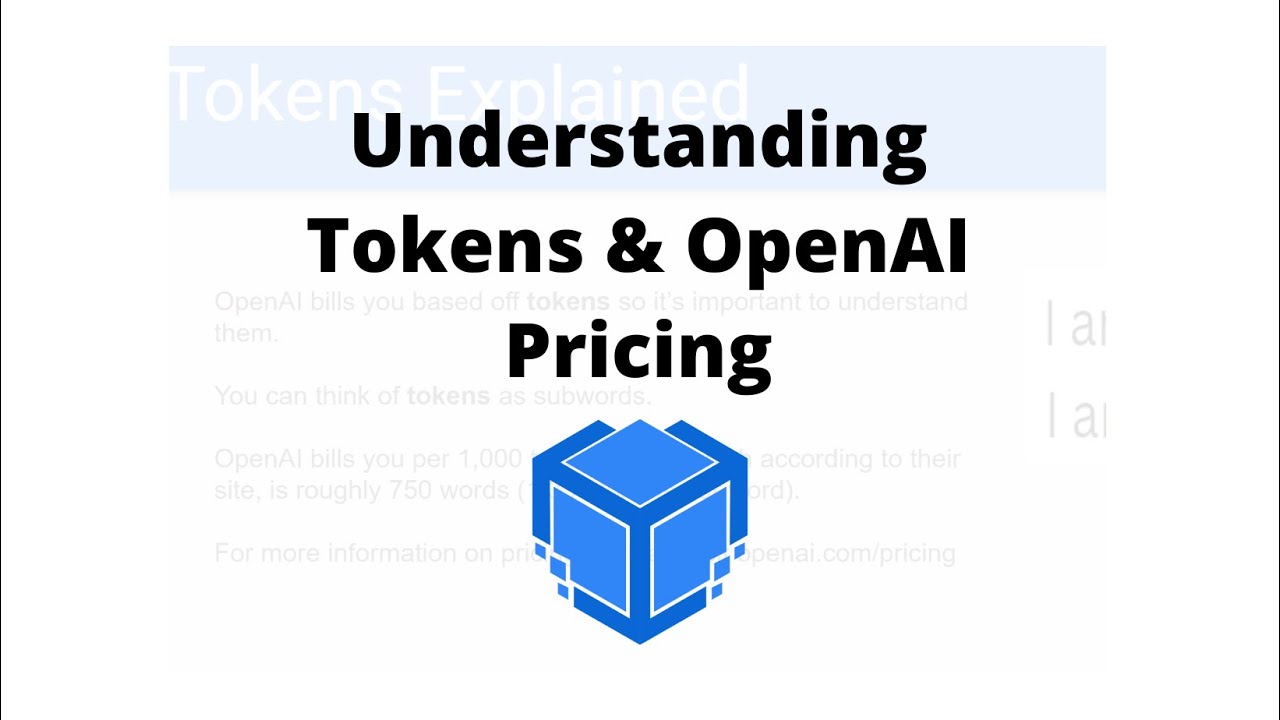 Understanding Tokens & OpenAI's API Pricing | OpenAI | TensorTeach