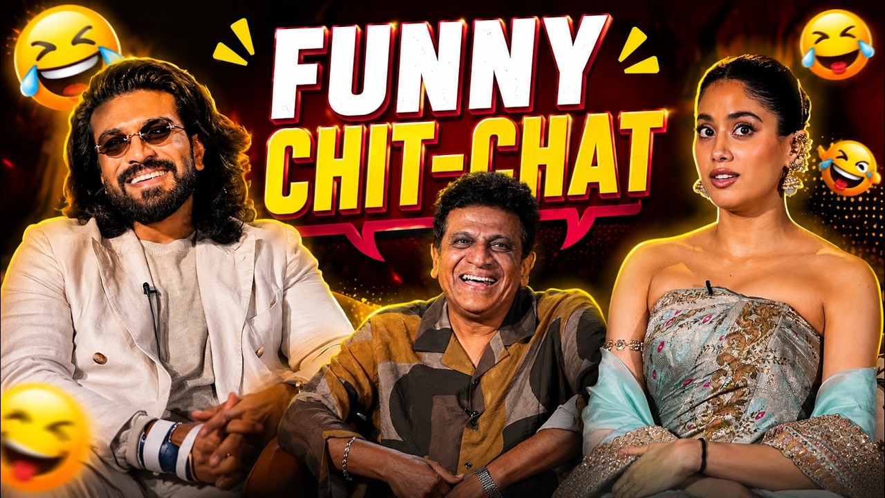 #PEDDI - Funny Chit-Chat 😂 | Ram Charan's Hilarious Conversation with Janhvi Kapoor & Shiva Rajkumar