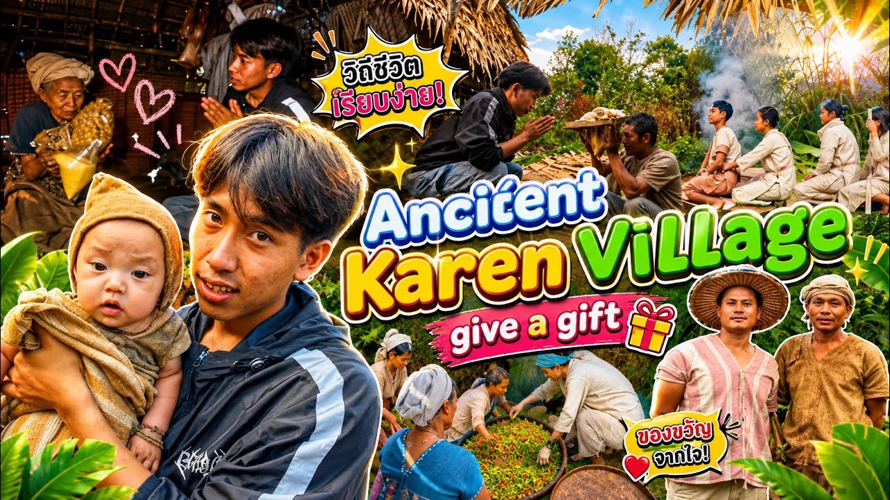 “Giving Gifts to an Ancient Karen Village | Experiencing Traditional Life”
