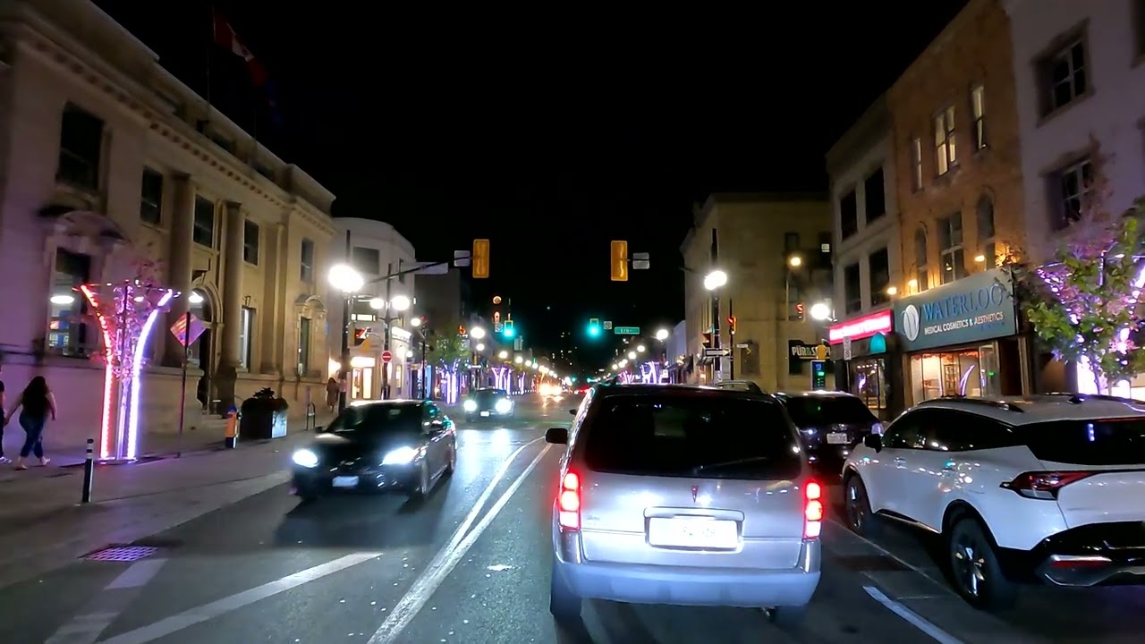 Another night drive through Kitchener and Waterloo