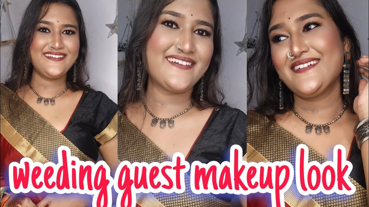 Simple Wedding Guest Makeup Look ✨ Natural Glow Without Heavy Makeup🌷