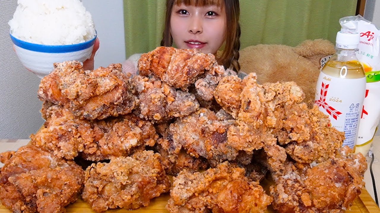 【大食い】[咀嚼音] 大きい唐揚げ2kg [ASMR]