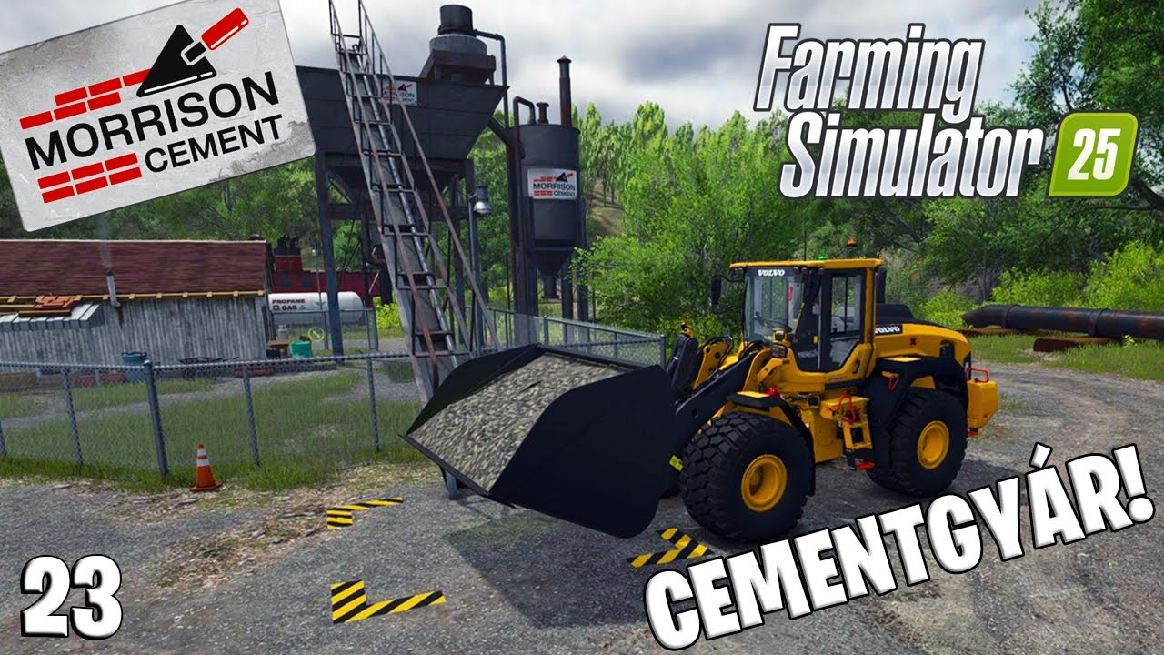 FARMING SIMULATOR 25 LIVE #23 - ÚJ TERMELÉS: CEMENTGYÁR! Nézzük milyen!