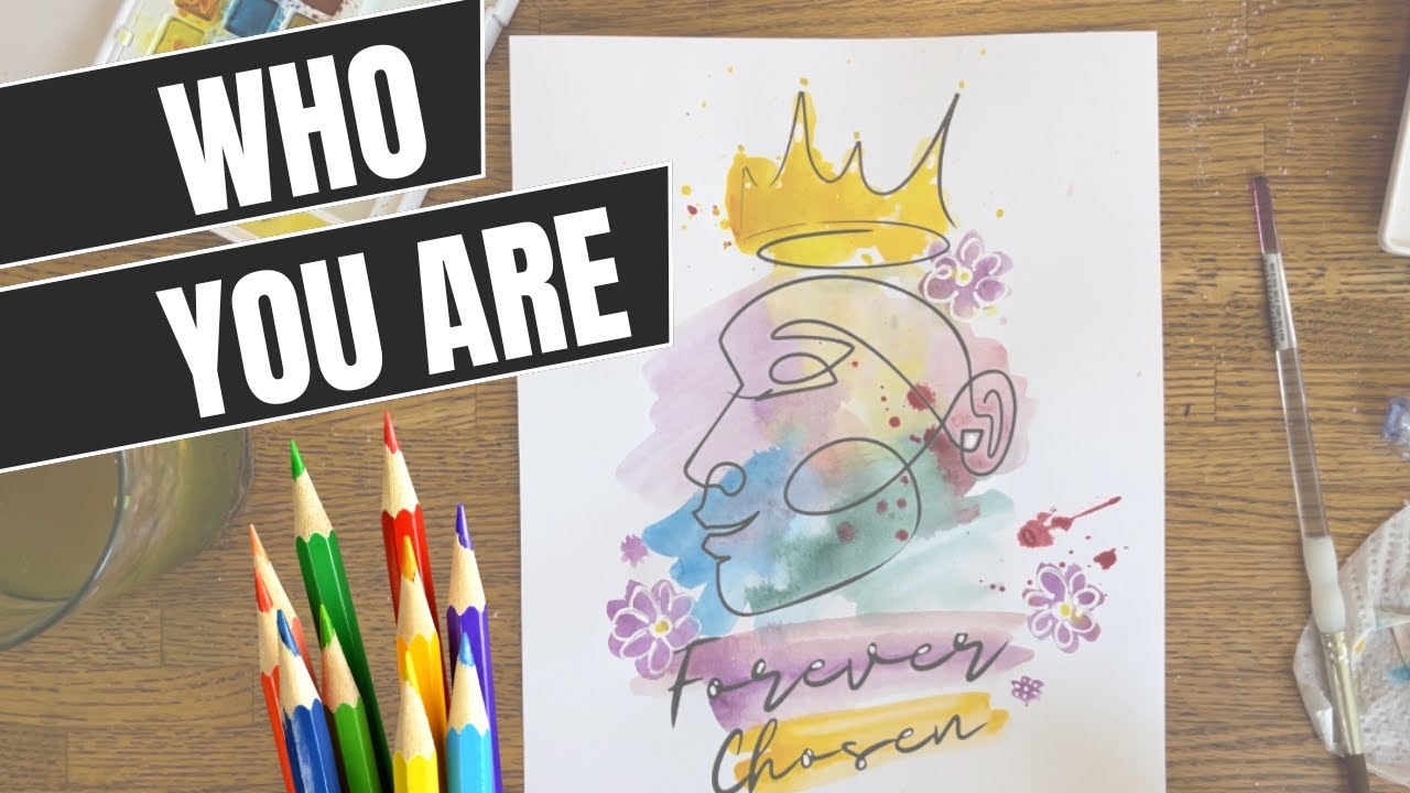 IDENTITY IN CHRIST: Easy Therapeutic Art Project (For women, teens, and small groups)