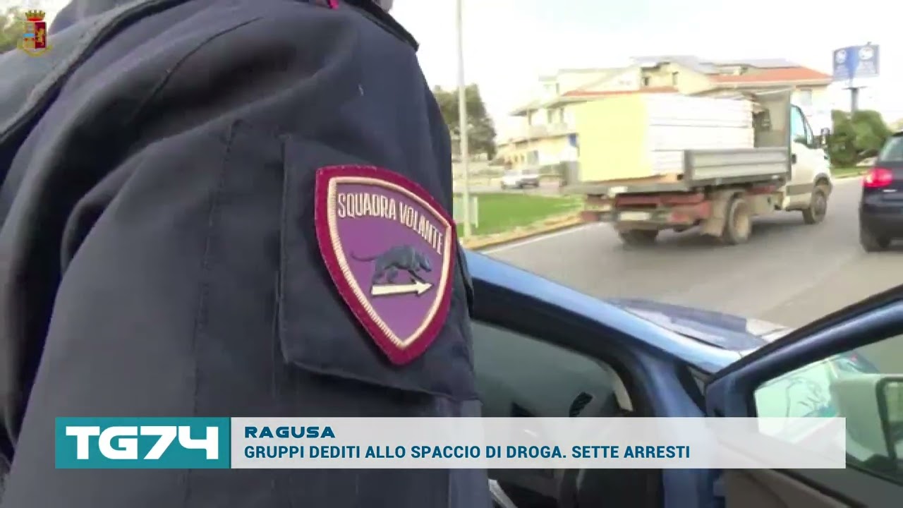 RAGUSA   GRUPPI DEDITI ALLO SPACCIO DI DROGA  SETTE ARRESTI