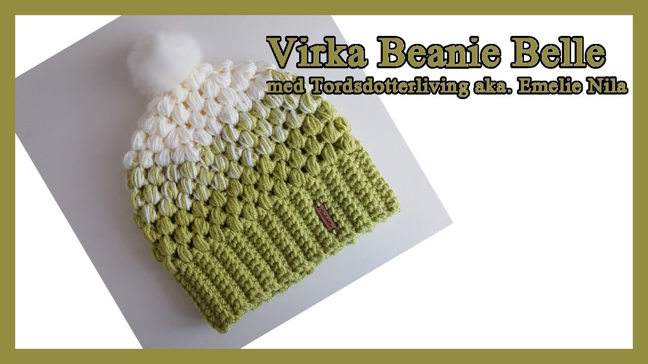 Virka mössan Beanie Belle | För nybörjare