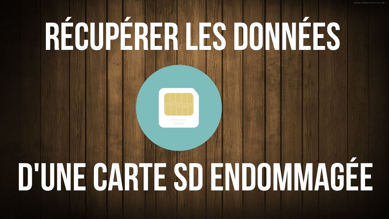Récupérer les données d'une carte SD endommagée