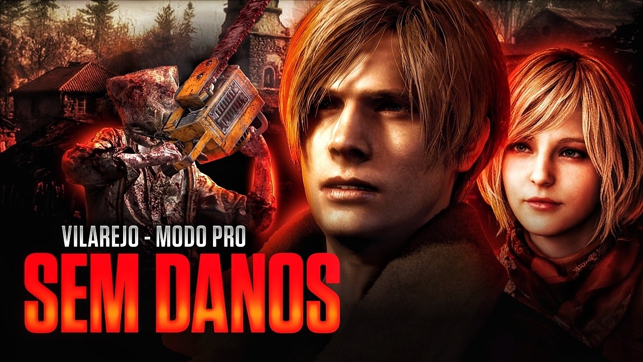 🔴 RESIDENT EVIL 4 REMAKE  -  VILAREJO -  SEM DANOS / LEVOU DANO? RESETA!   🔴