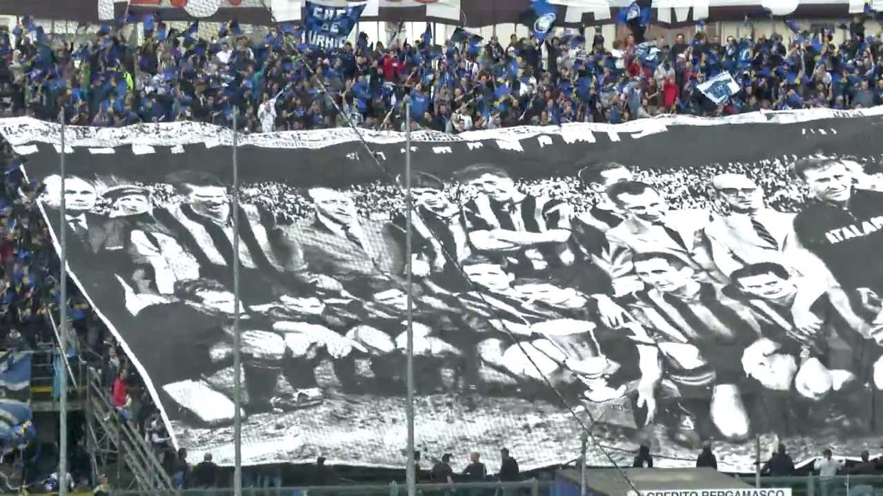Curva Nord Bergamo - Realizzazione Coreografia 50° Coppa Italia - Proiezione Festa della Dea 2013