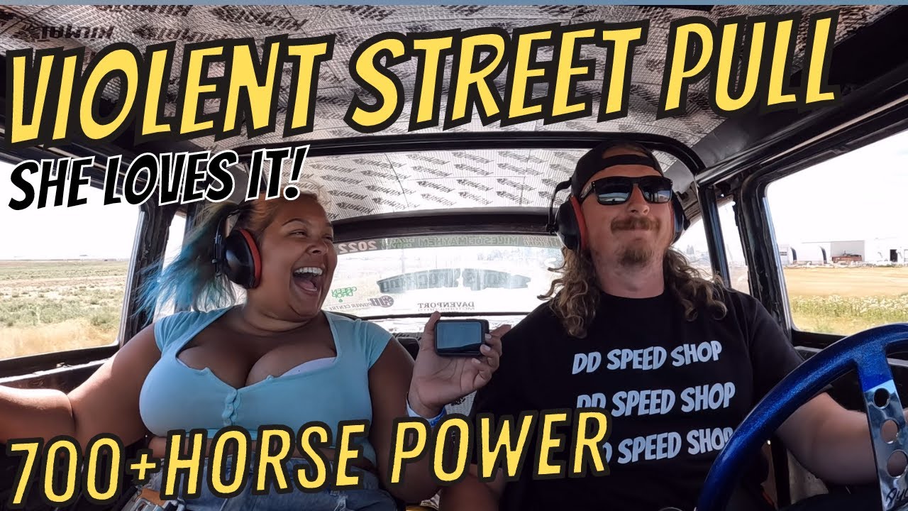 Girlfriend Rides In 700+ Horsepower Street Race Car - 1955 Chevy Gasser