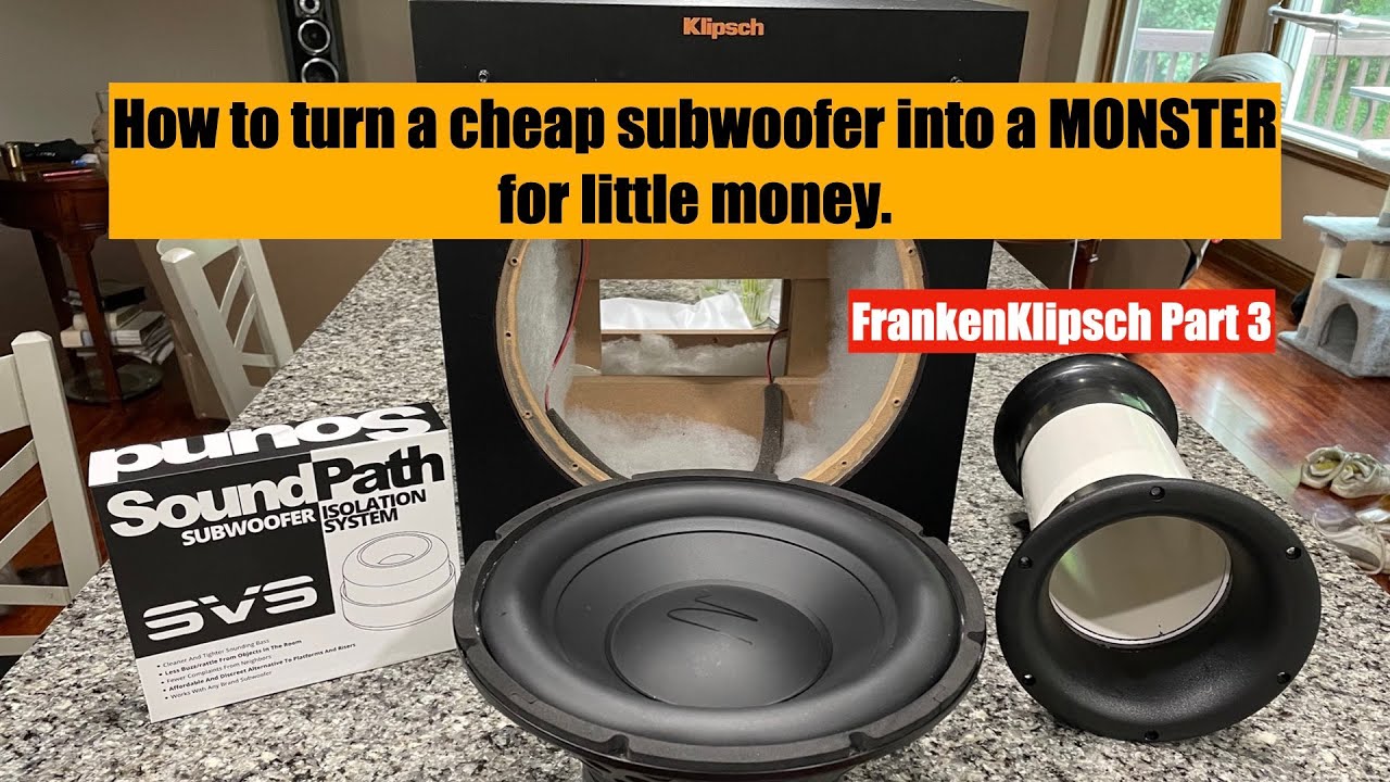 Upgrading A Klipsch R10SW R100SW R101SW Subwoofer Part 3/4