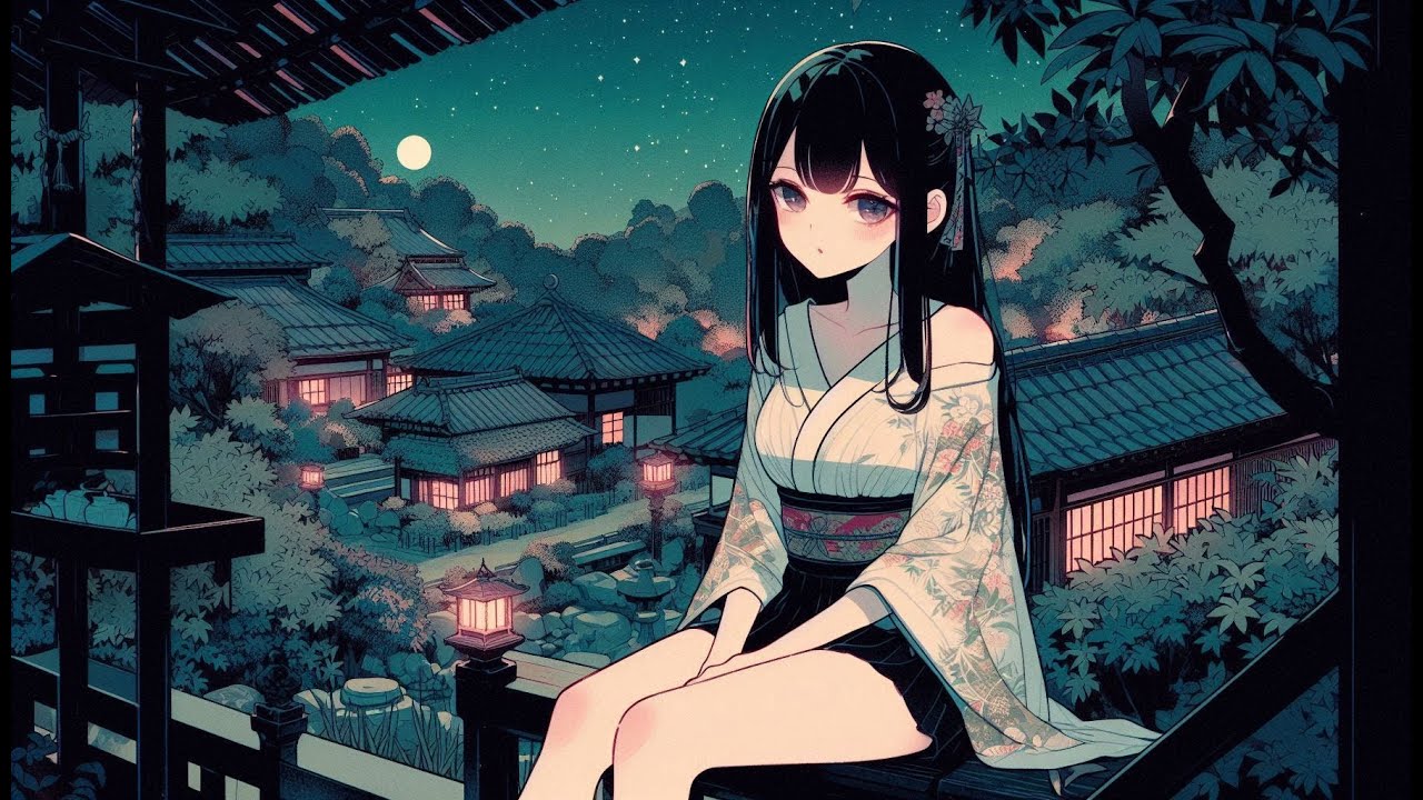 Relaxing Music in this Beatiful Anime World