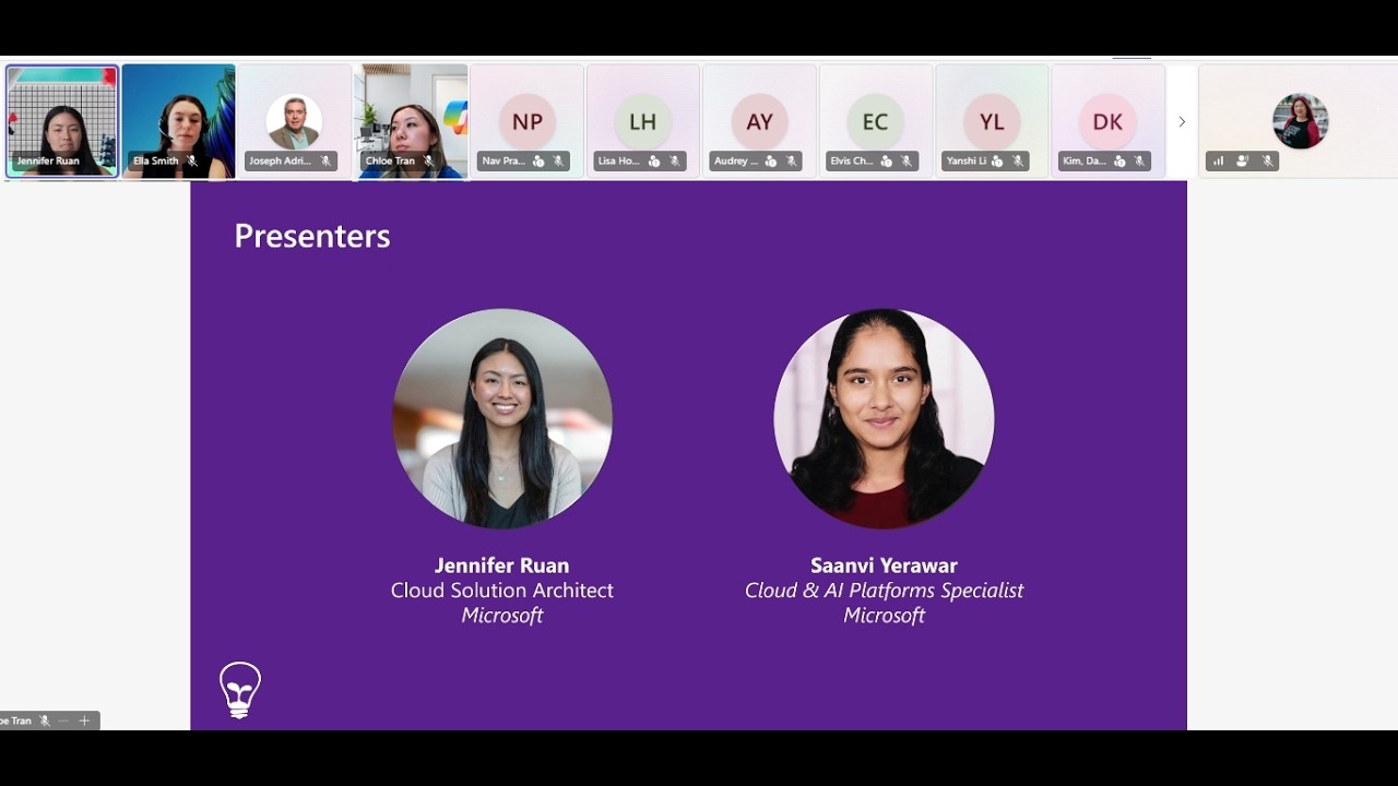 Microsoft Student Accelerator March 2026 host: Chloe Tran and Ella Smith