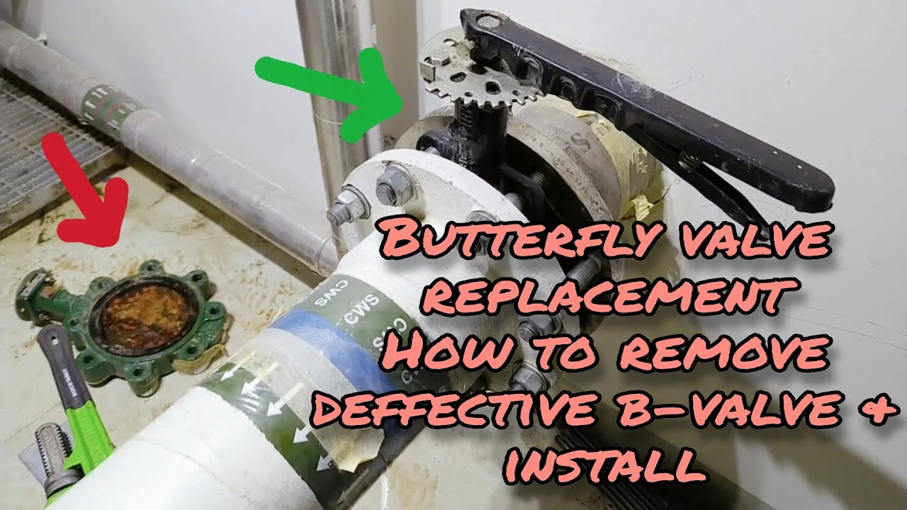 butterfly valve repair/ how to remove & install