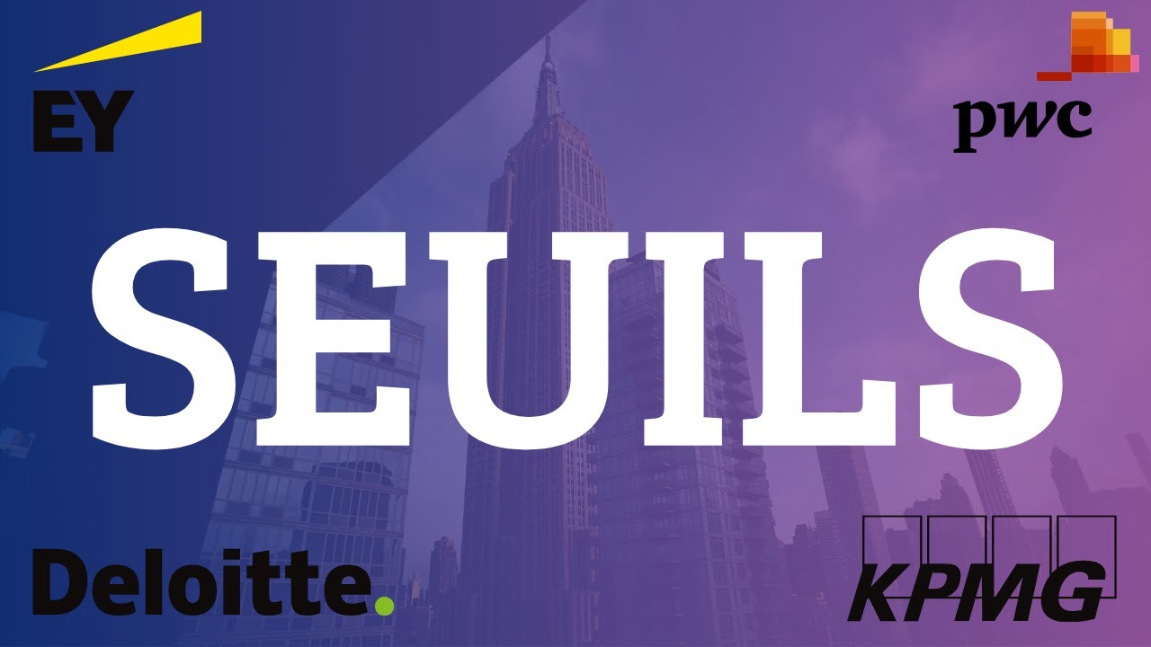 Seuils : explication simple par un senior | BIG 4 - Cours d'audit financier
