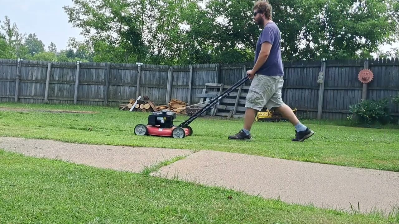 I repowered the cheapest MTD push mower they make