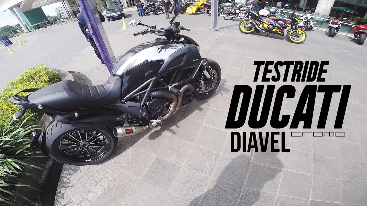 Test Ride DUCATI DIAVEL CROMO 2013, BERISIK!!! #motovlog Indonesia