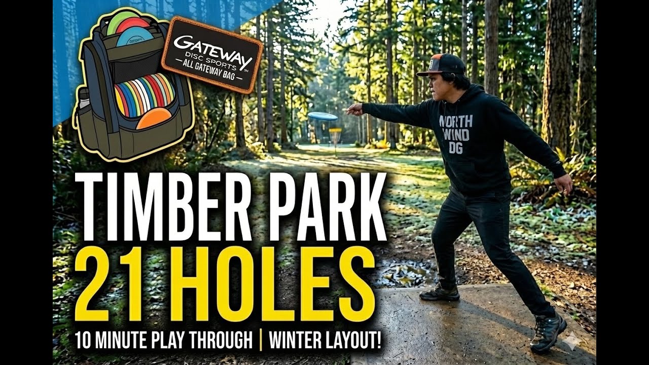 Timber Park (Winter Layout) | Estacada, OR | 21 Holes 10 Minute Play Through