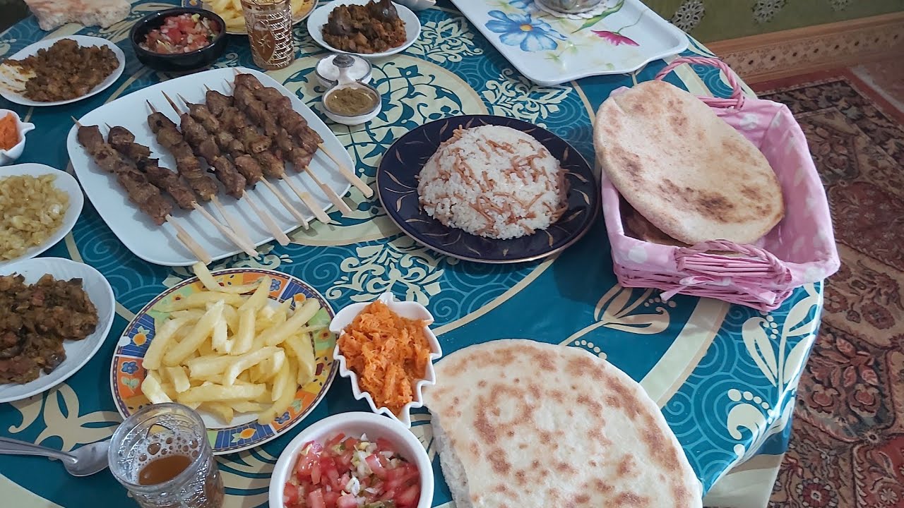 غداءثاني يوم 10/7/2022 العيد الأضحى 🐏في اسبانية 🇪🇸🇲🇦🥀🥀👍