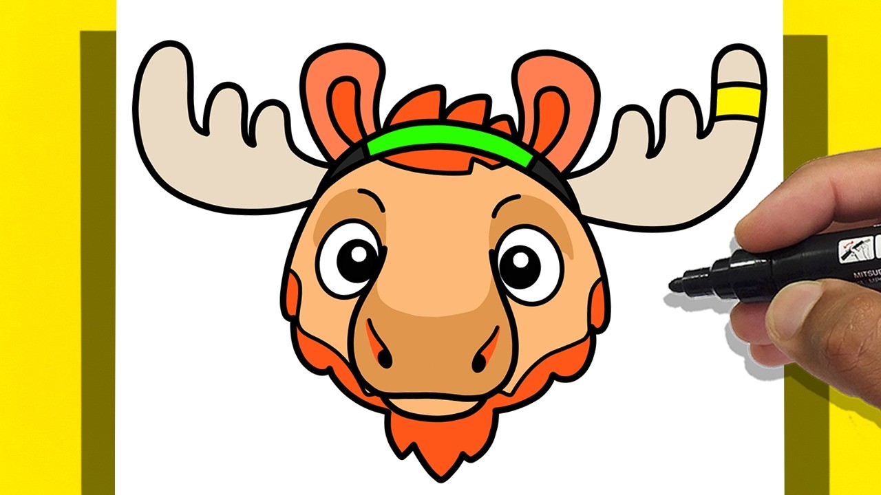 How to DRAW MASCOT Maple - World CUP 2026 - CANADA